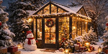 Celebrate Christmas in Your Dream Garden Greenhouse